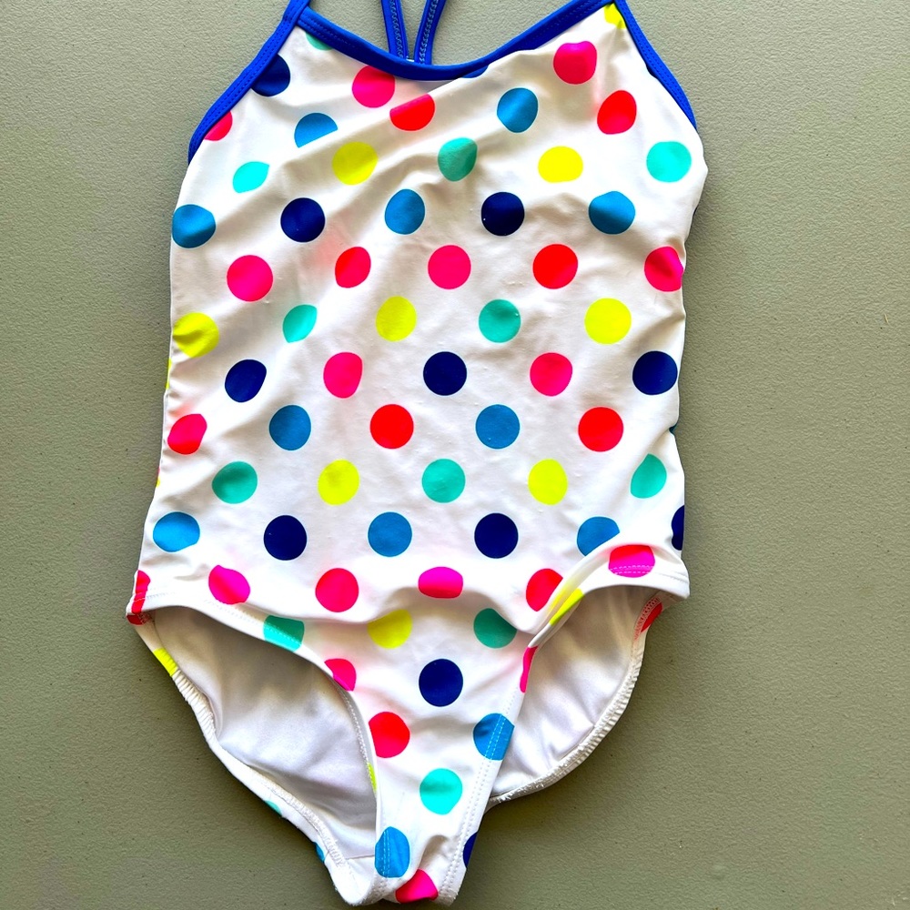 Polka Dot Swimsuit Girls Size 7-8